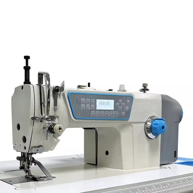 

Sewing machine lace wrinkle down jacket up and down synchronous flat car, not wrong layer hemming can not be twisted