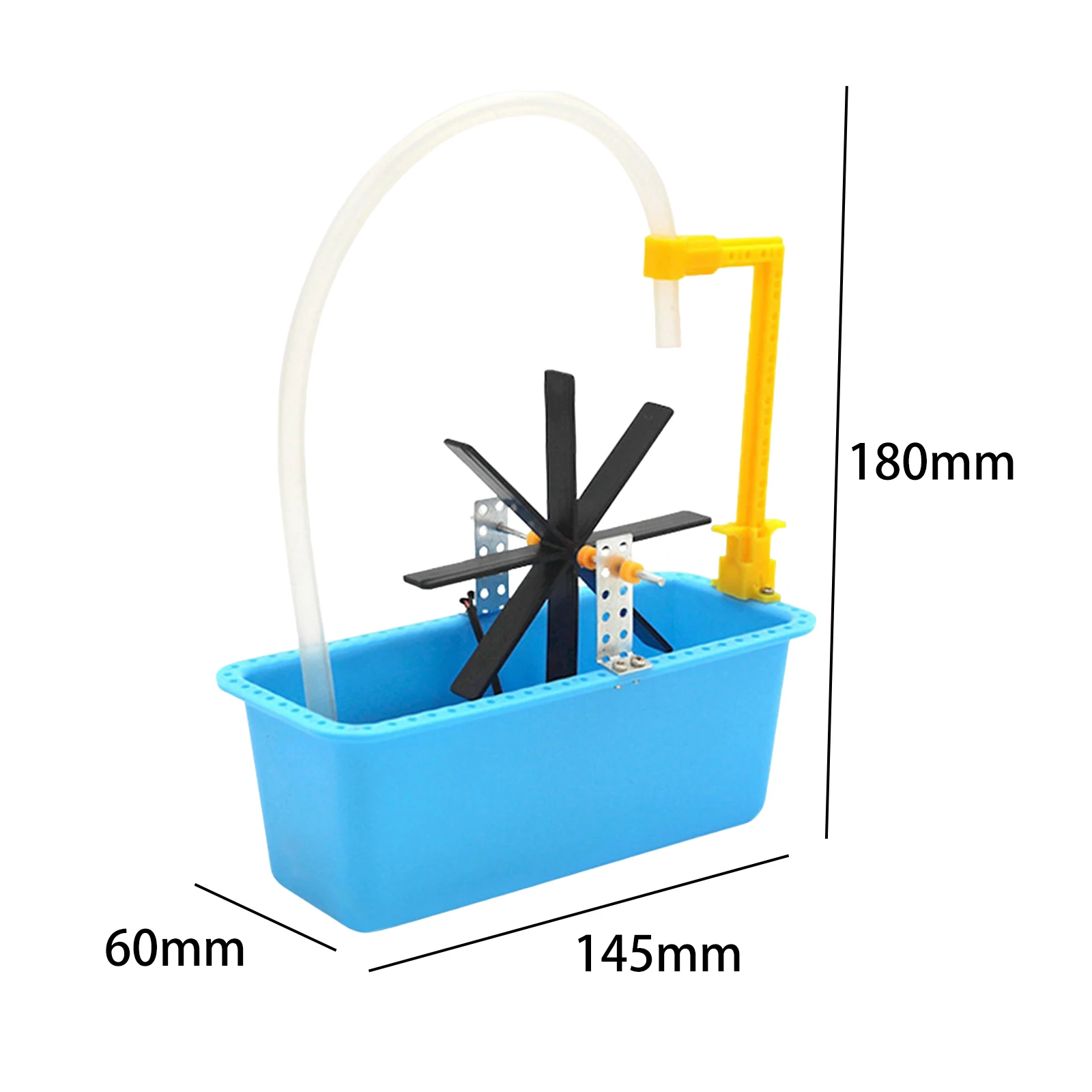 Jouet d\'assemblage de roue à eau simulée bricolage pour enfants, kit d\'expérimentation scientifique, circuit électrique, puzzle, production