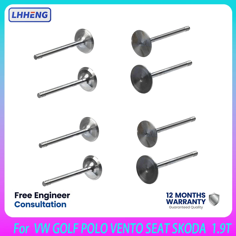 Intake & Exhaust Valve For VW GOLF POLO VENTO SEAT SKODA  AEF AEY AGP AHB AKU AQM ASY 028109601J 028109611K 1.9 T 1.9 L 93-09