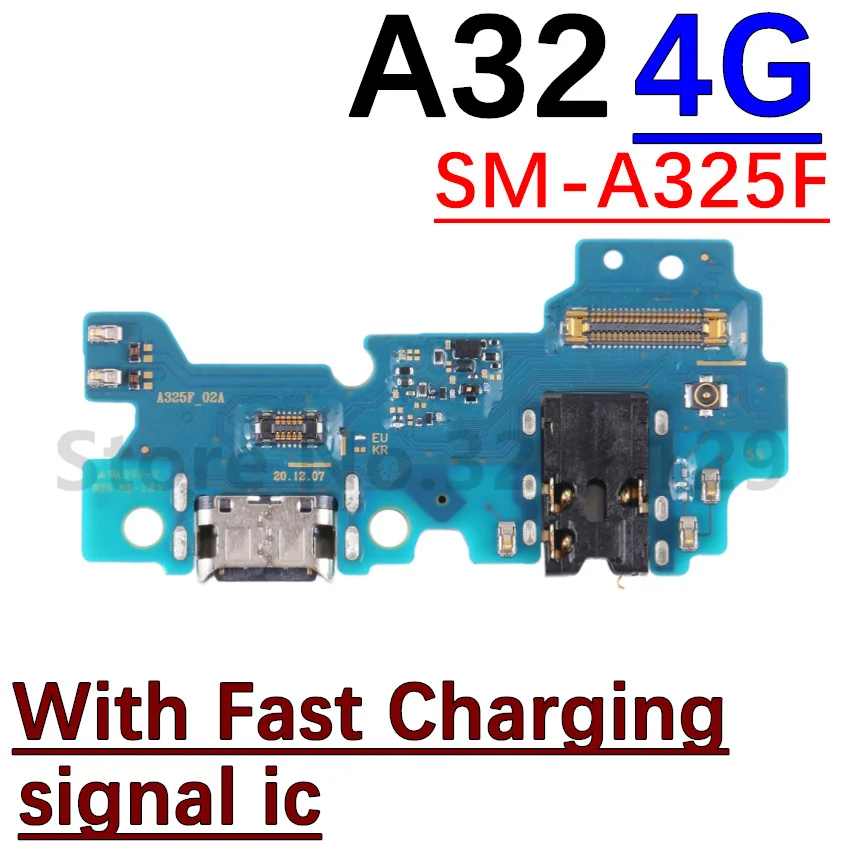 For Samsung Galaxy A32 A42 A52 A72 4G/5G Dock Connector USB Charger Charging Port + Mainboard Main Mother Board Flex Cable