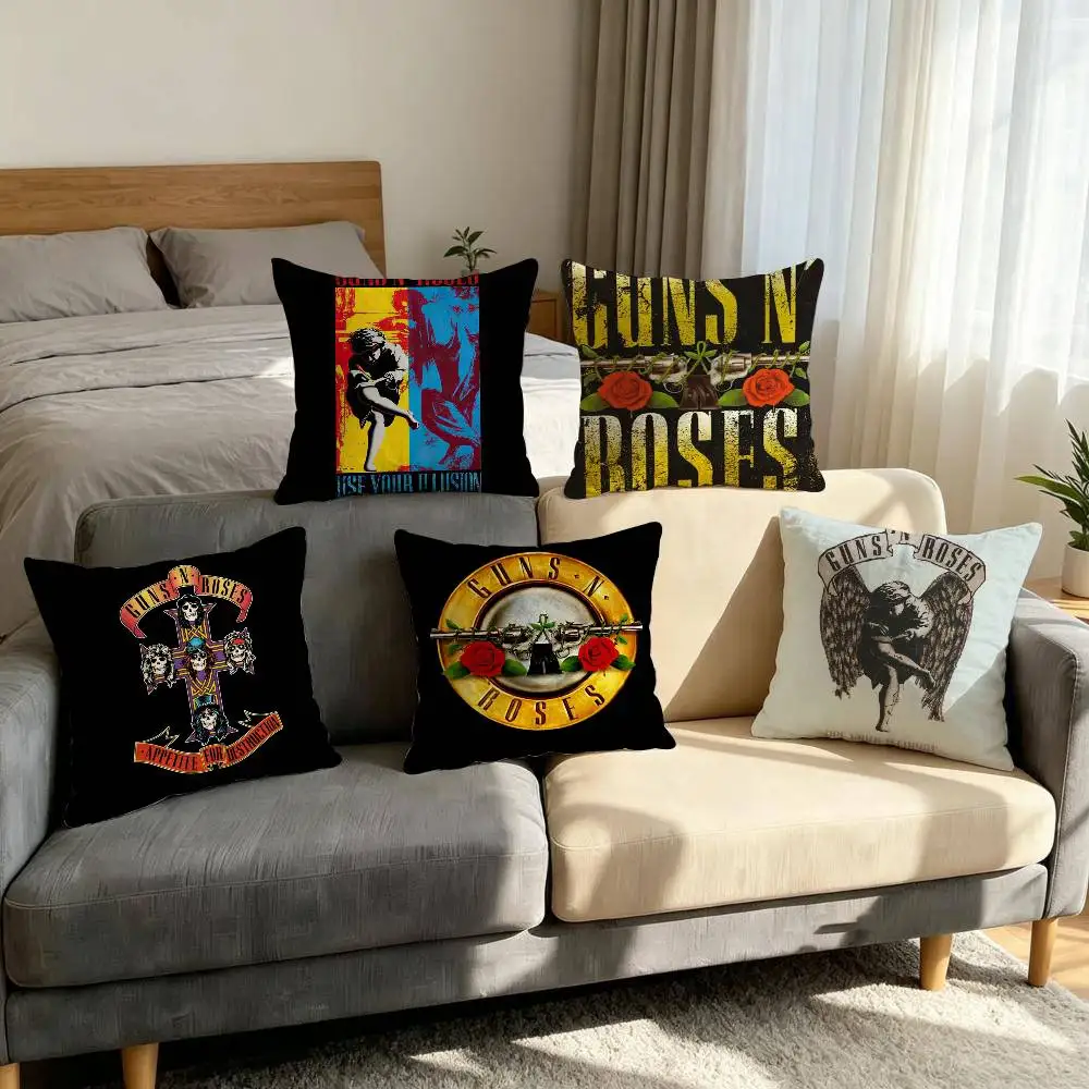 G-Guns N Roses Use Your Illusion I Fashion Decor Pillowcase Throw Cover Pillow Case Cushion For Living Room Square Home Decor