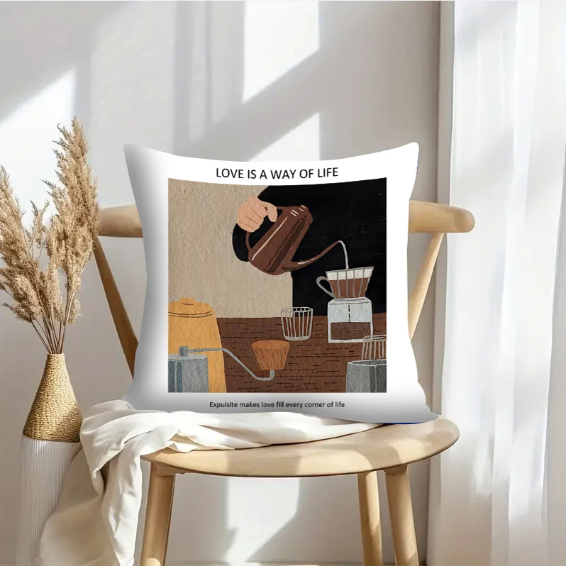 

Mirad Middle Ancient Style Coffee Shop Living Room Sofa Pillow Cushion Light Luxury