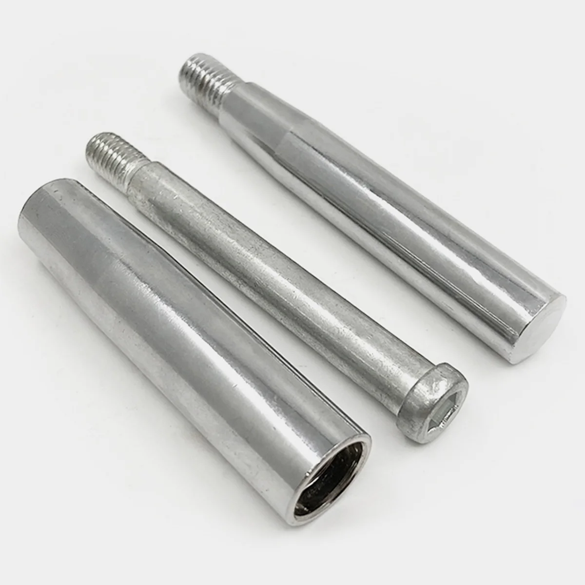 Carbon Steel Chrome Plated Machine Tool Rotating Movable Handle / Fixed Rocker Threaded Rod With Single End M6M8M10M12