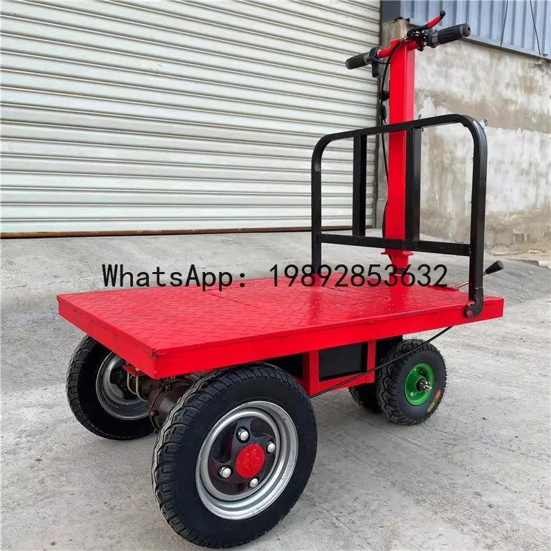 Folding Electric Tile Pulling Trolley Decoration Sand Pulling Cement Small Truck Desk DecorationD26
