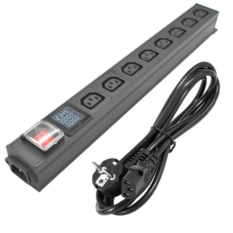 

Aluminium alloy PDU power strip Power Link Output Box 8 AC C13 powercon inlet and outlet SOCKET C14 port AU US UK C14 PLUG