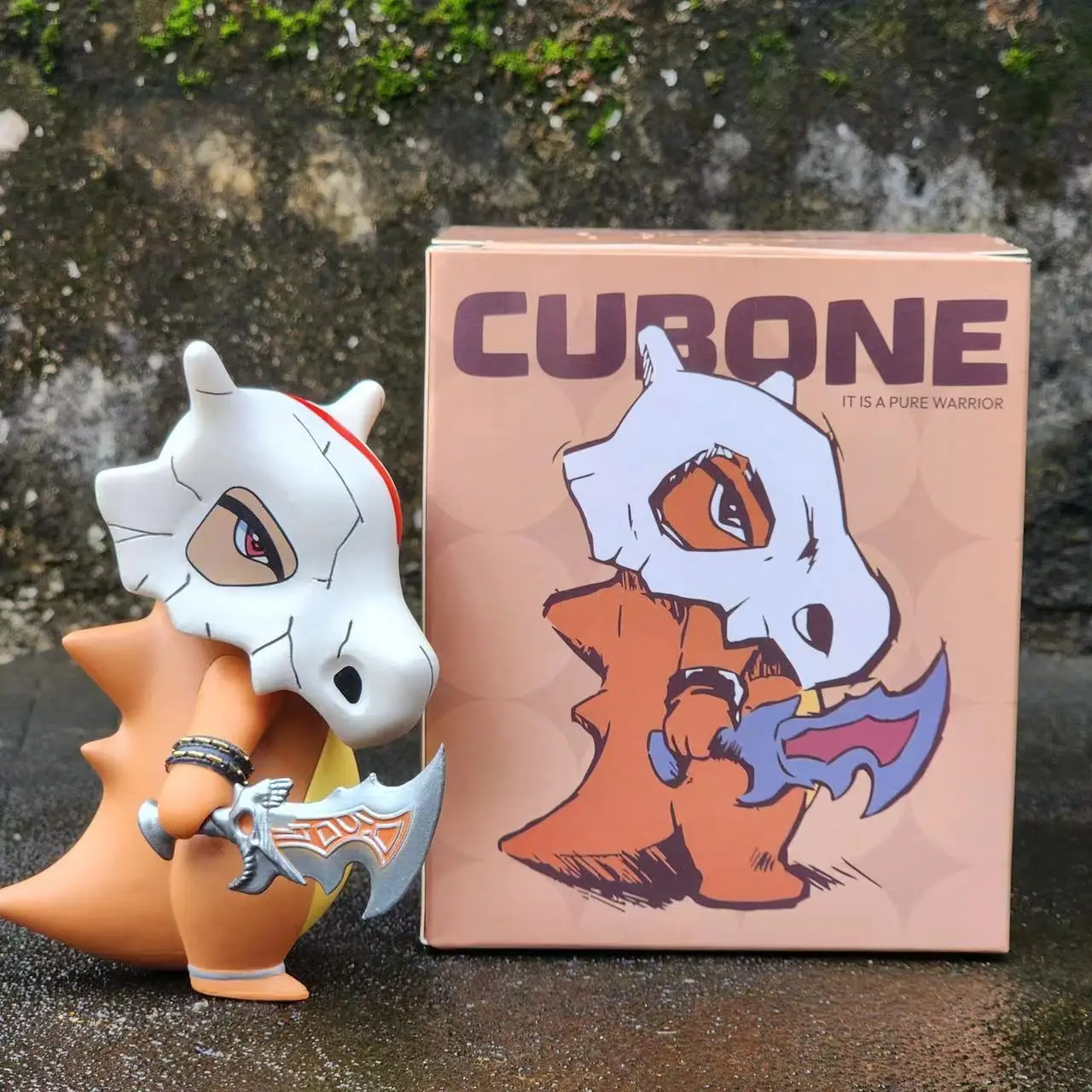 

Pokemon anime Cubone Statue model Q Version Figurine Pvc action figure Collectible Decoration Desktop Gift.Gift.Toy gifts