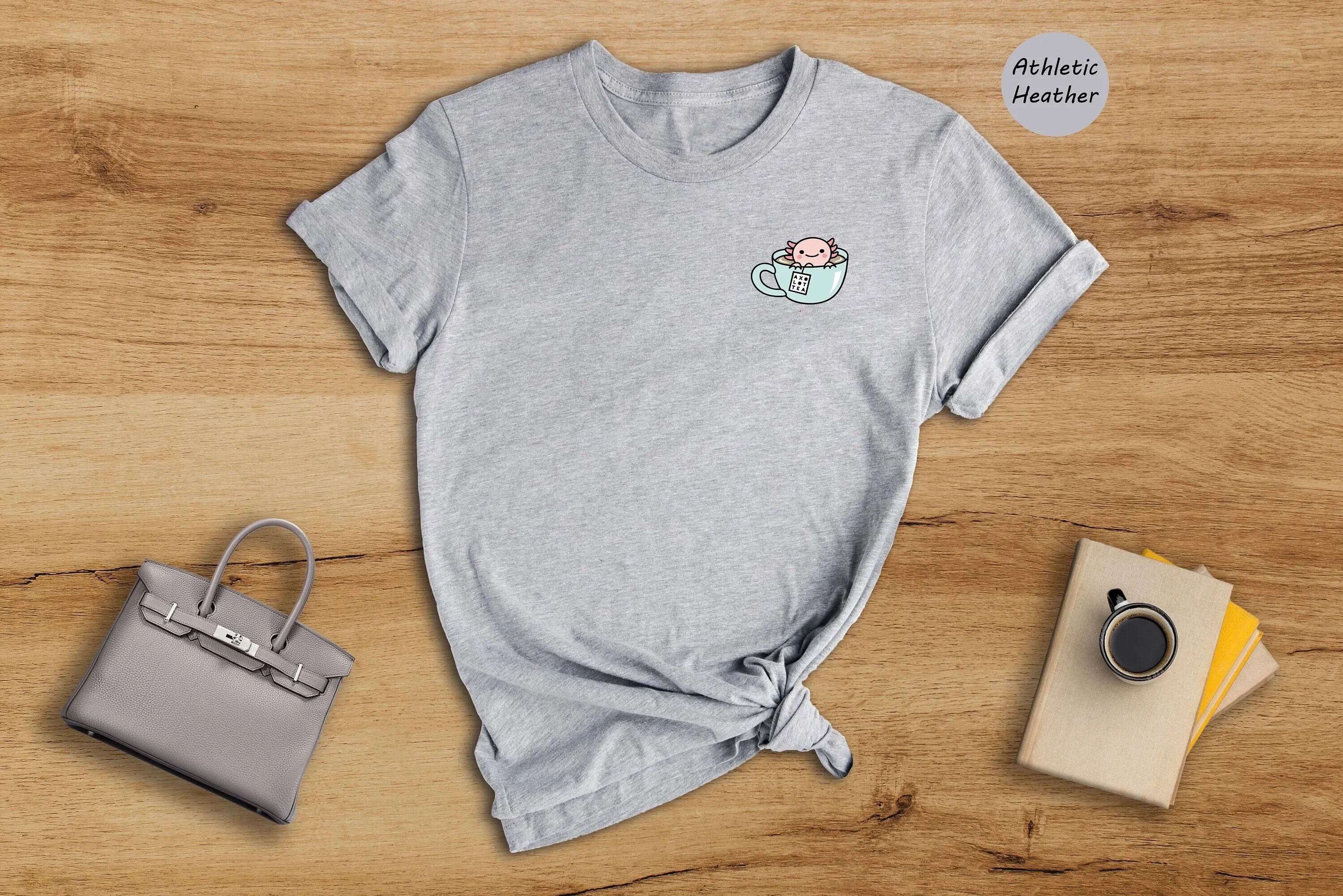 Axolotl in a Tea Cup T Shirt Cute Smiling Lover Funny Animal