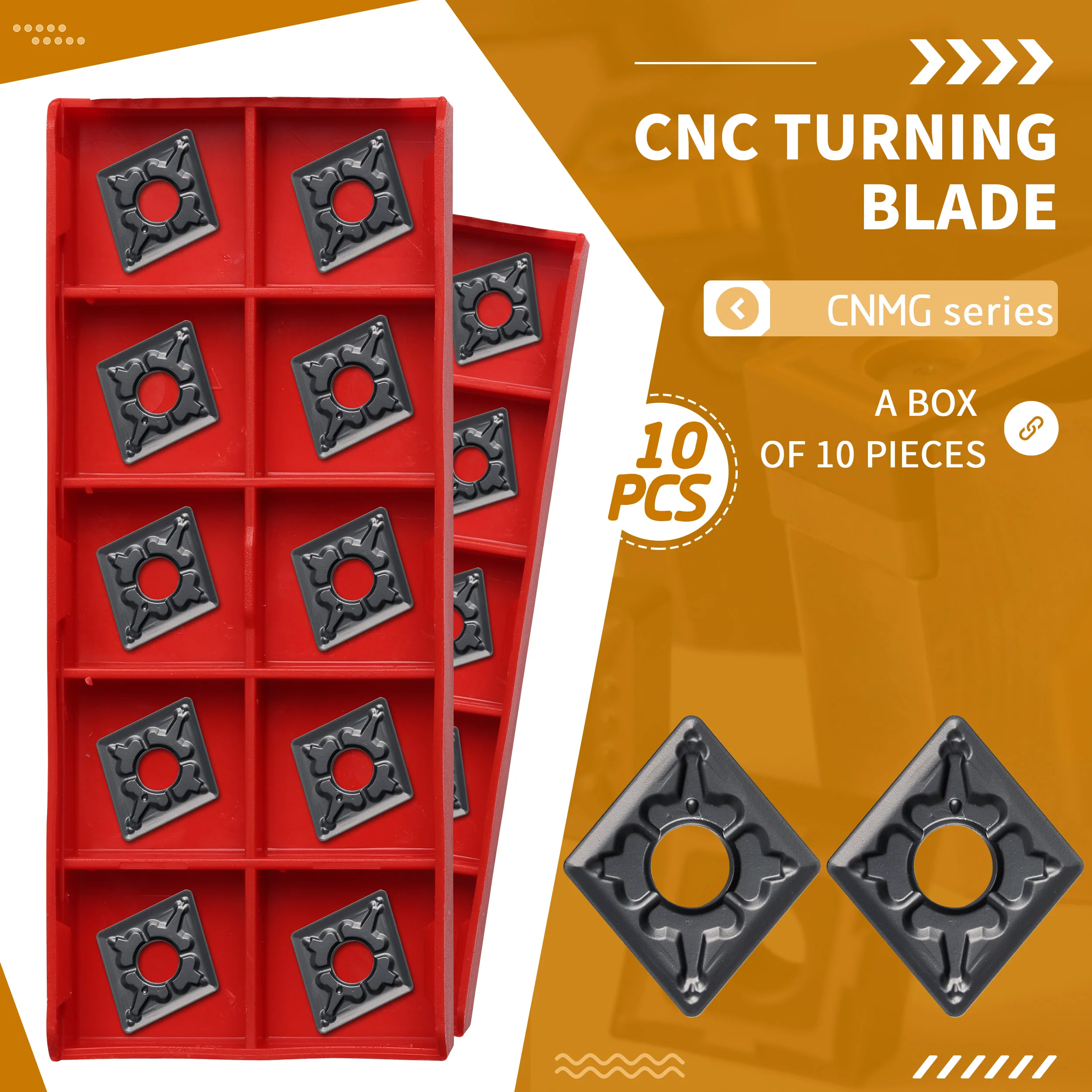 CNMG120404-TM CNMG120408 NK3100 CNC Lathe Turning Tool Carbide Insert Black Wear-resistant Coating Cut Blade Used For Hard Steel