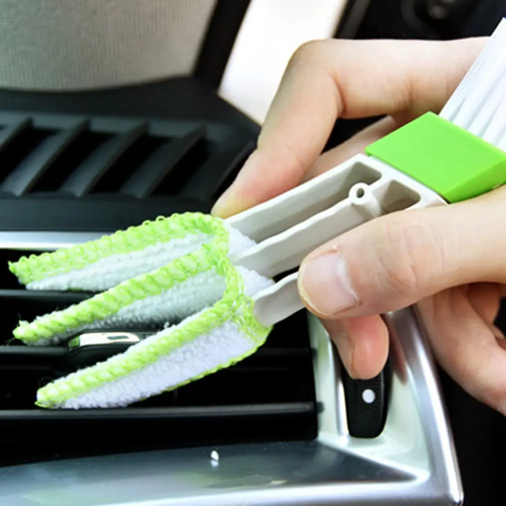 Car Air Conditioner Vent Brush Microfibre Car Grille Cleaner Auto Detailing Blinds Duster Brush Car-styling Auto Accessories