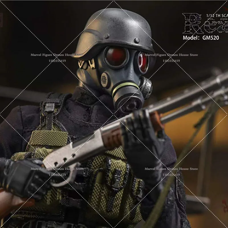 

In Stock Gmtoys GM520 1/12 Collectible Resident Evil Hunk Security Special Forces Group Members Full Set 6" Action Figure