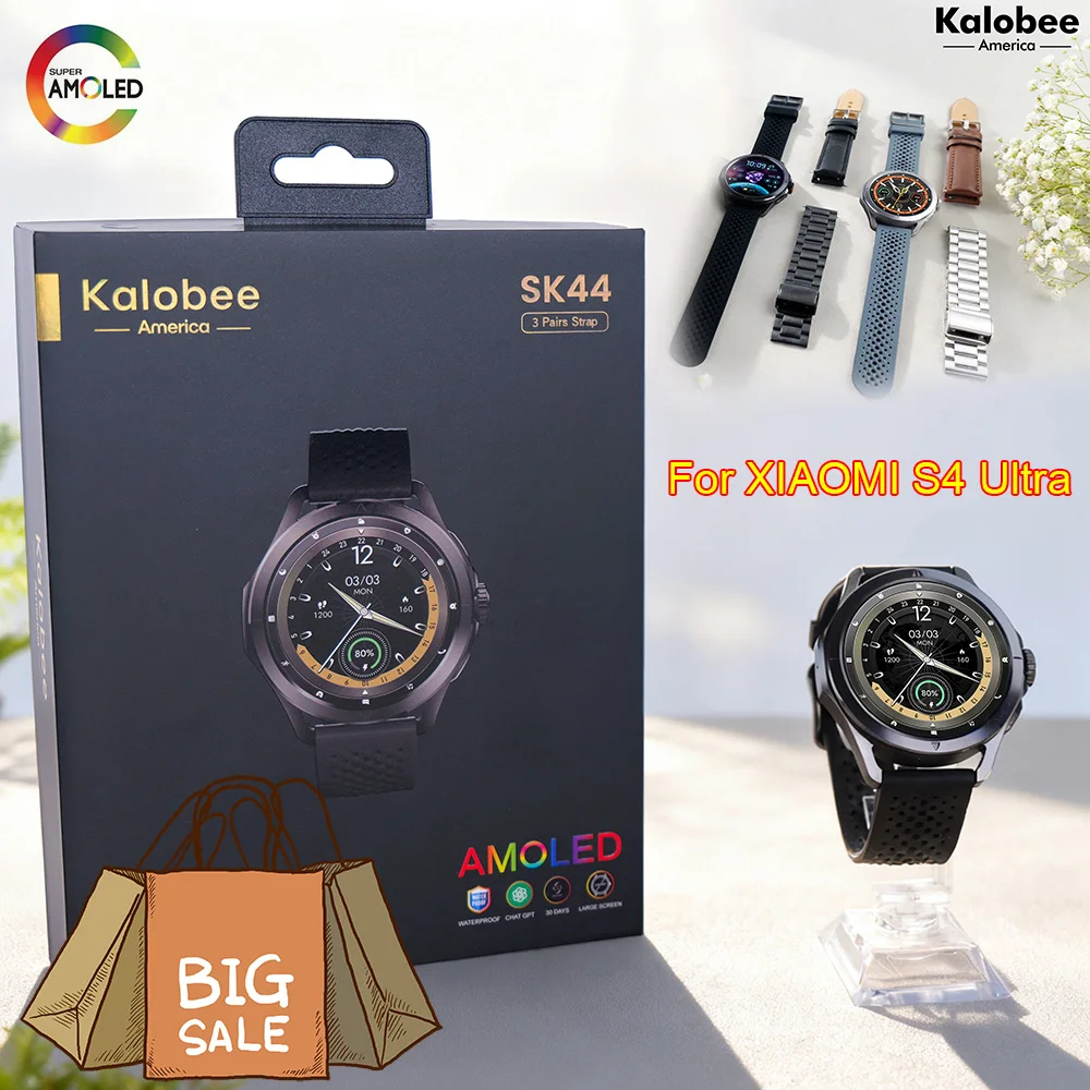 

New SK44 Sport Smart Watch Men Women Health Multi functional Monitor Waterproof Bluetooth Call GPS NFC Smartwatch For Xiaomi Men