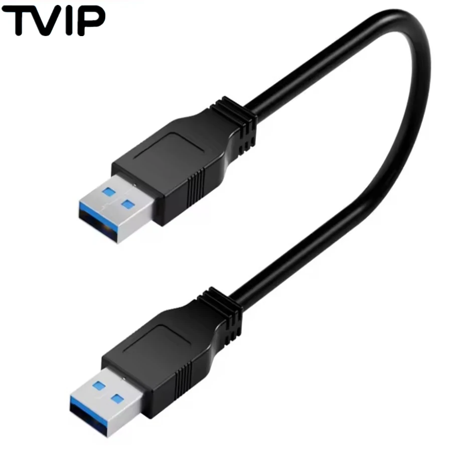 Dual USB2.0 Extension Cable For Radiator Hard Disk Camera USB A Male To USB Male USB Date Transmission Extender Cord