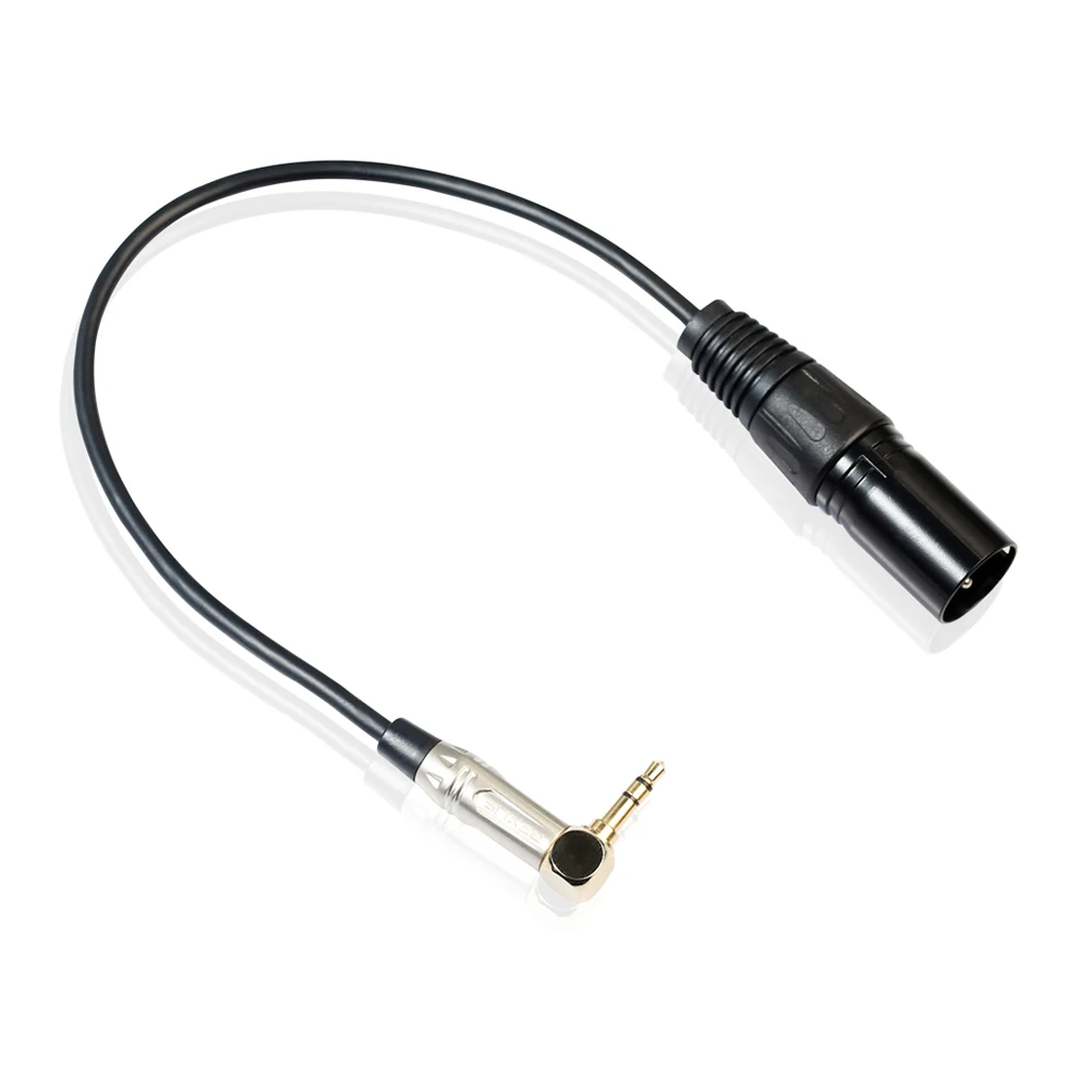 

30Cm 90 Degree 3.5Mm To Xlr Audio Cable Adapter Copper Core For Microphone Smartphone Computer Xlr Adapter 3.5Mm Male To Female