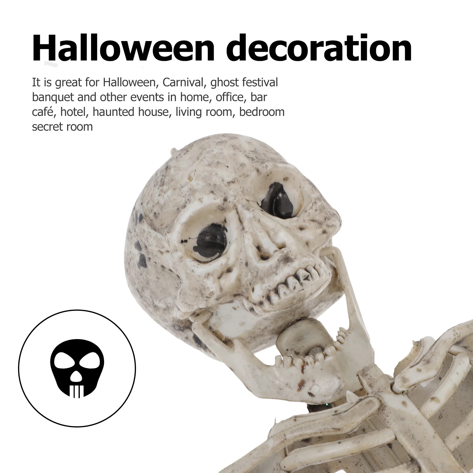 

1pc Halloween Ornament Plastic Decorative Craft Prank Prop For Party Home Scene Scary Supply Adornment Reusable Statue Halloween