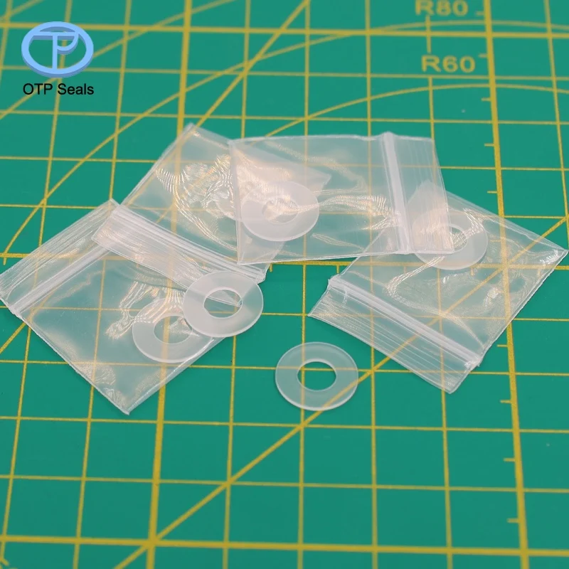 Custom Seals PCTFE Seal Gasket 5.6x11.9x0.7mm Polychlorotrifluoroethylene Factory Non-Standard Sealing Solutions OEM ODM