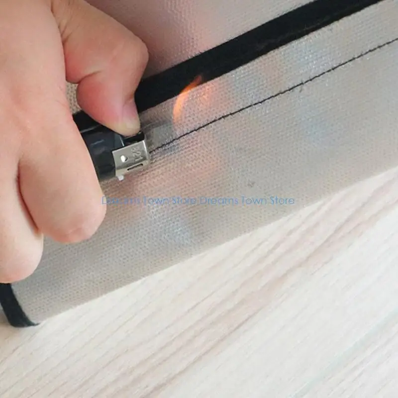 rangement fichiers en fibre verre résistant feu HX6A, pochettes portables étanches pour documents