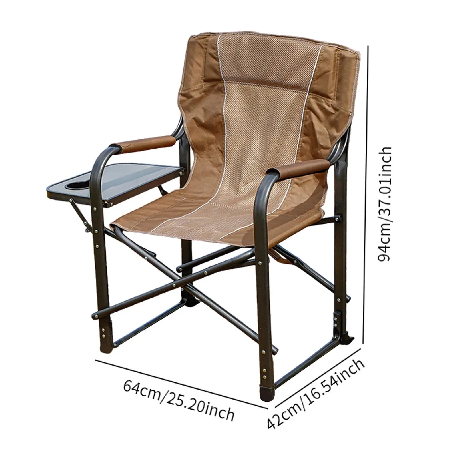 Camping Directors Chair, Heavy Duty, leve, resistente, compacto, portátil, cadeira dobrável para praia, ao ar livre, viagem de concerto, presente ideal