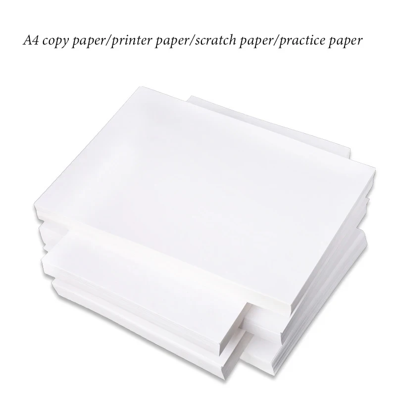 100 Pieces Of 80g Draft Paper A4 Copy Paper White /A4 Printer Paper/Office Paper/Practice Paper Thrust Clamp For Student Storag