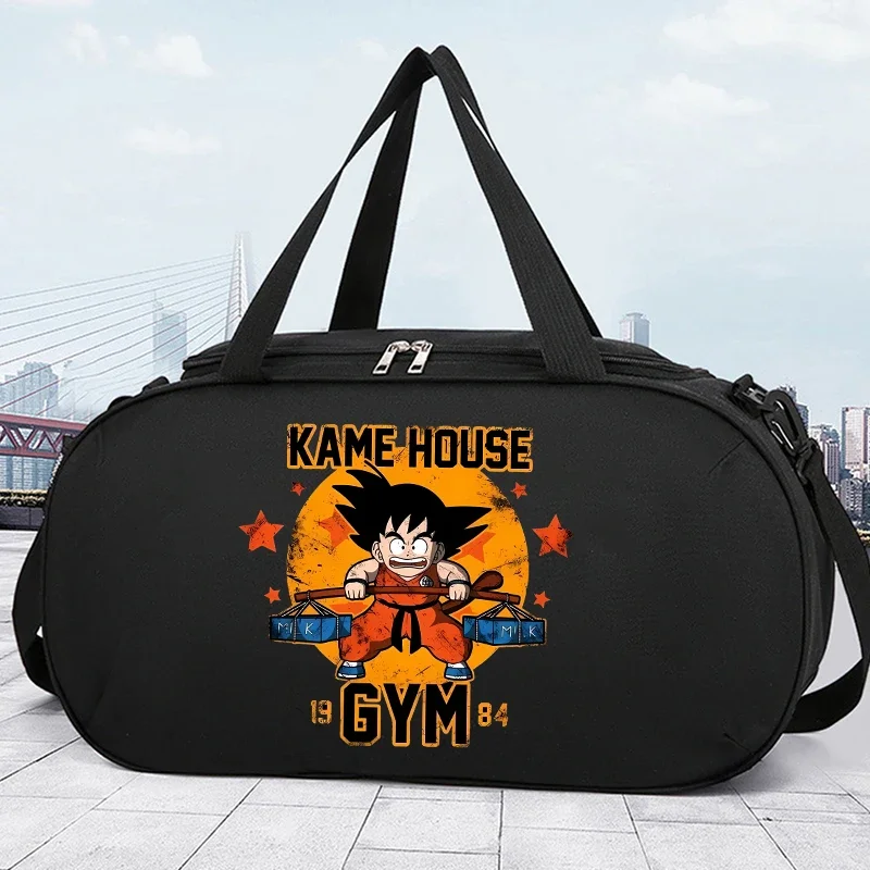 

New Dragon Ball Men Travel Bag Goku Cartoon Anime Waterproof Gym Sport Bags Men Fitness Handbag Storage Bag Boy Shoulderbag Gift
