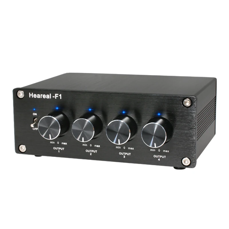 Lossless Audio Signal 1 In 4 Out / 4 In 1 Out Splitter Adapter Switcher One Input Four Outputs Simultaneously