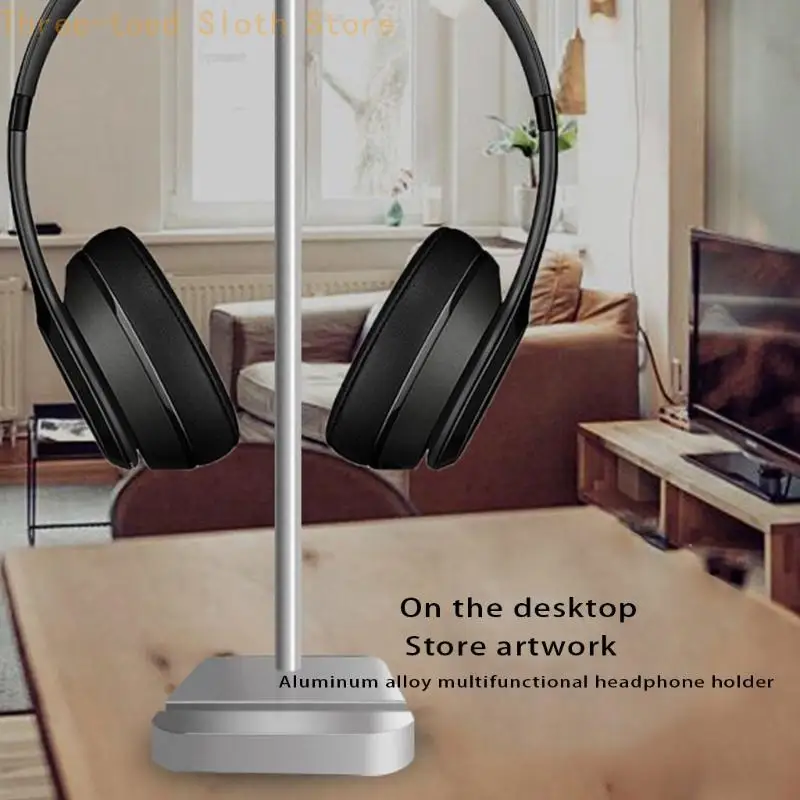 Utility Tabletop Telefon Kopfhörer Organisation Rack Starke Last Lager Headset Halterung Anti Fall Headsets Schutz Ständer E74A – Detail 4