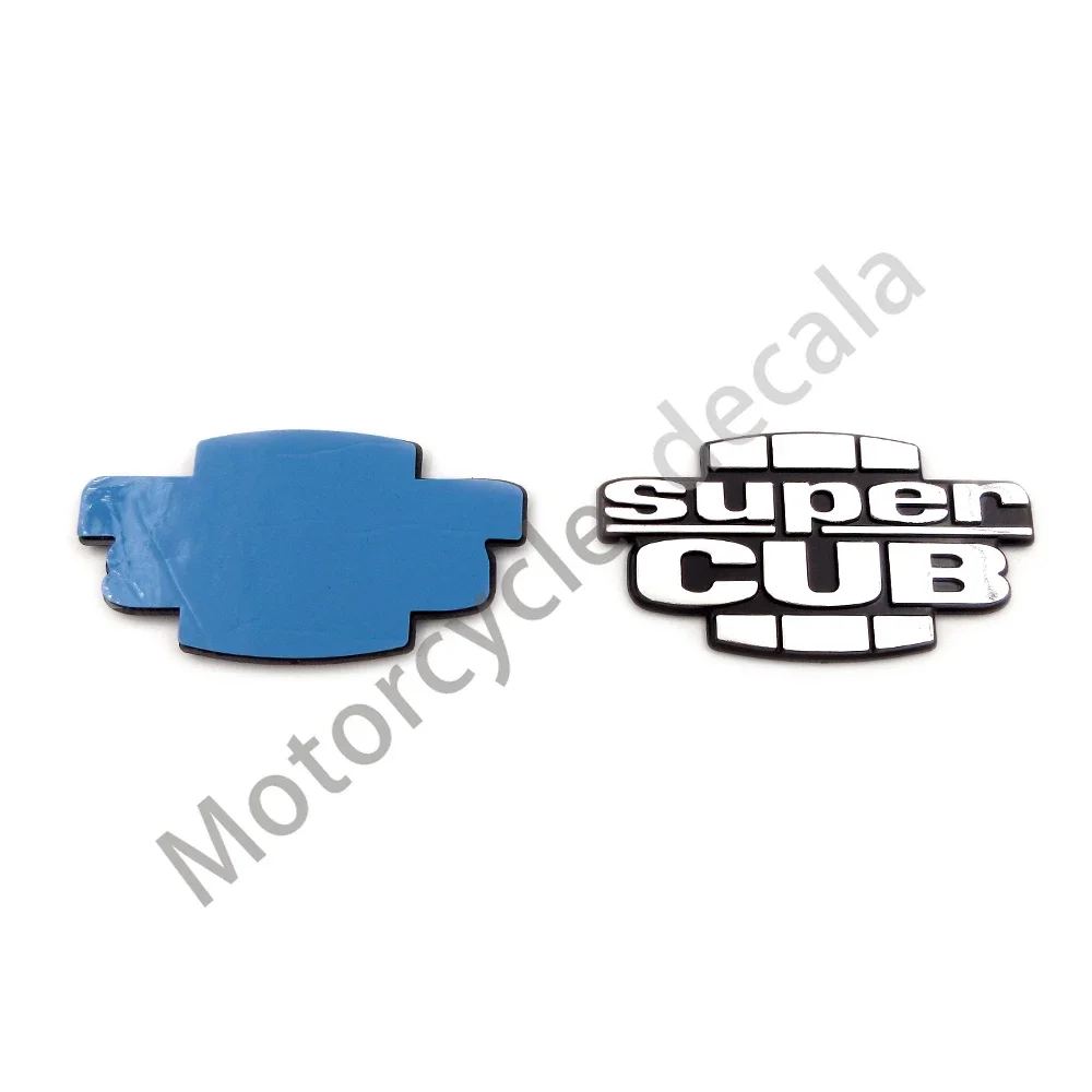 For Honda Super CUB C70 90 110 C125 1 Pair Motorcycle Fuel Gas Tank 3D Plastic Supercub Emblem Badge Decoration Decals Stickers