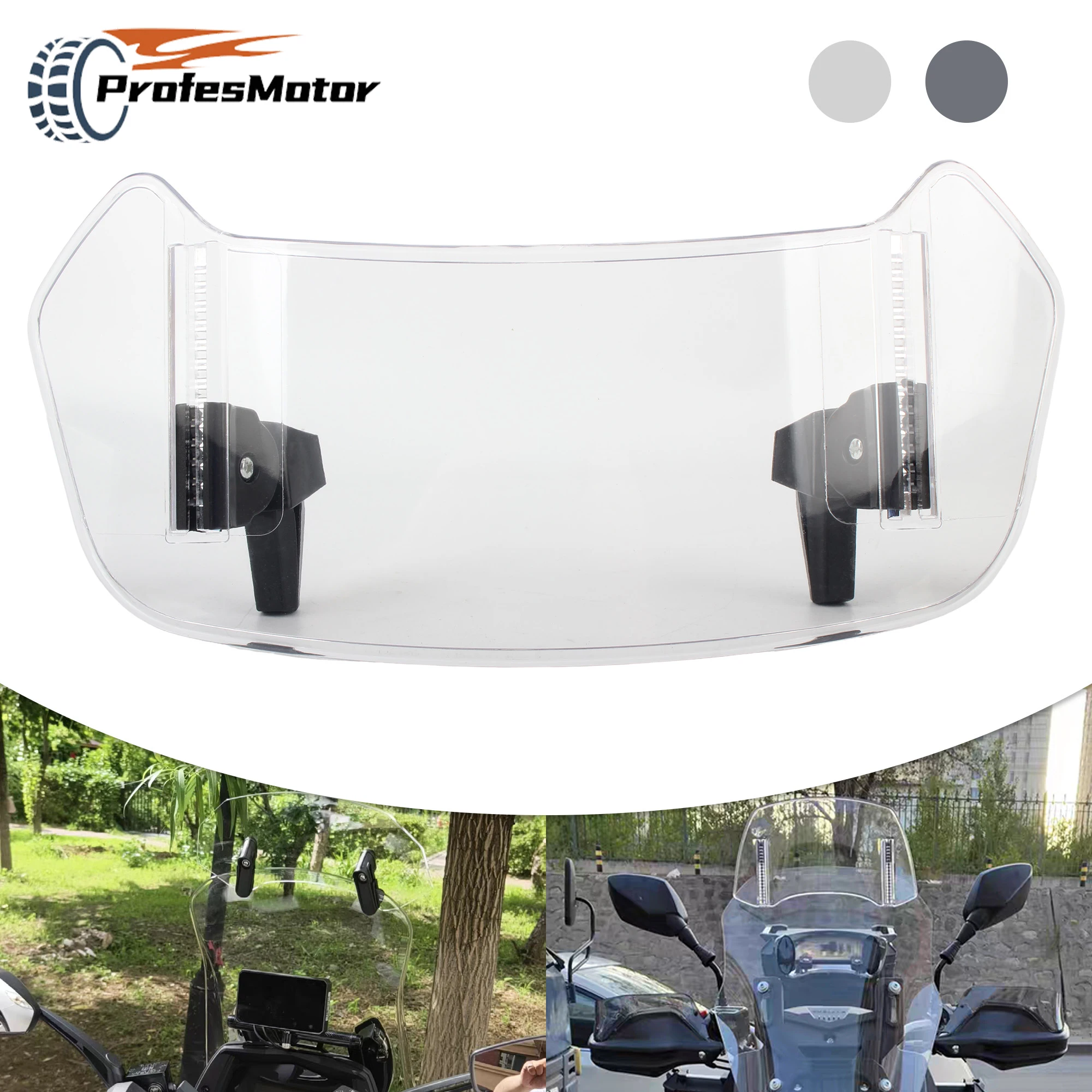 

Universal Motorcycle Sport Windshield Viser Visor Deflector WindScreen For BMW Kawasaki Yamaha Honda Suzuki Motocross Modified