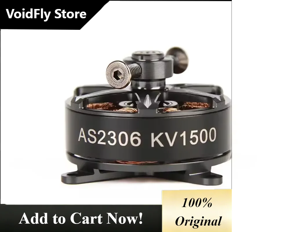 VoidFly Original T-Motor AS2306 Short Shaft Brushless Motor KV1500/KV1900/KV2300 2-3S For F3P 3D 4D Indoor RC Planes And Freesty