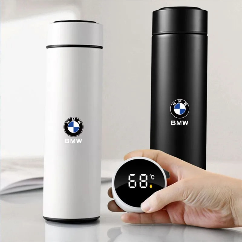 500ml Smart Thermo Mug Filter Coffee Drink Flask Temperature Display Accessories For BMW M Performance M3 M5 M6 F01 F10 F13 E87