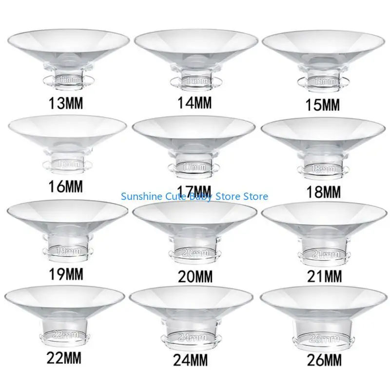 

C5AF Breast Adapter Silicone Flange Silicone Accessory Breast Flange Adapter Simple Install for mother