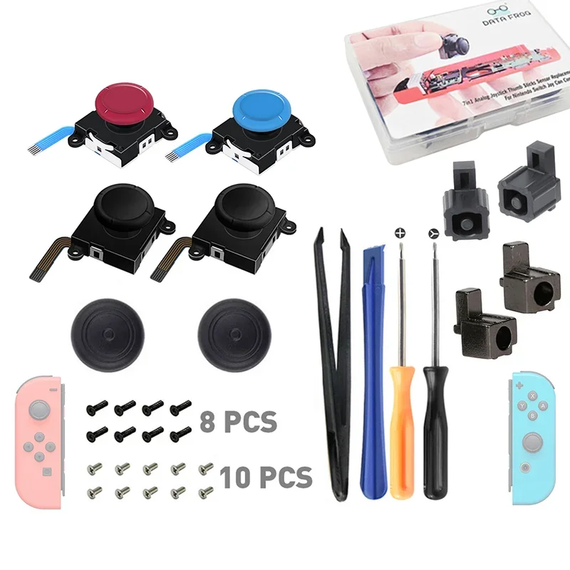 3D Analog Thumb Stick Replacement Joycon Spare Kit For Nintendo Switch LITE OLED Controller Repair Tool Accessories