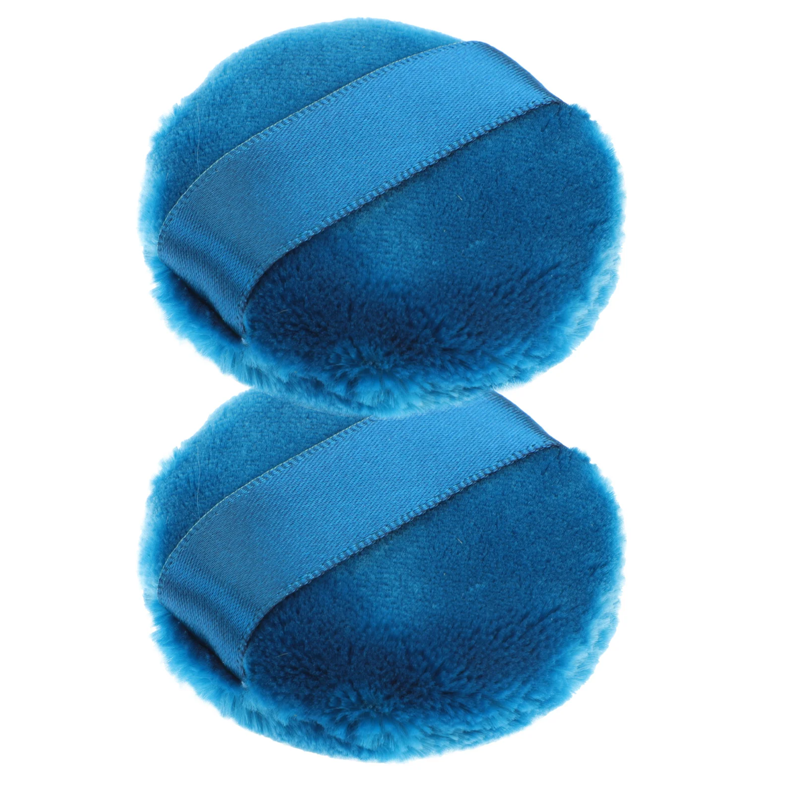 

2pcs Dry Loose Puff Round Supple Makeup Puff For Loose Powder Highlighter Multipurpose Facial Powder Applicator