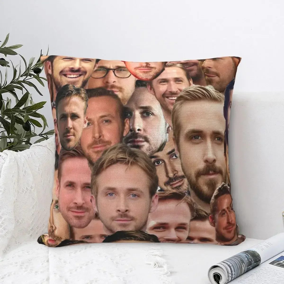 RYAN GOSLING Kendall Face Throw Pillow Cover Cushions for Sofa Novelty Cushion Covers