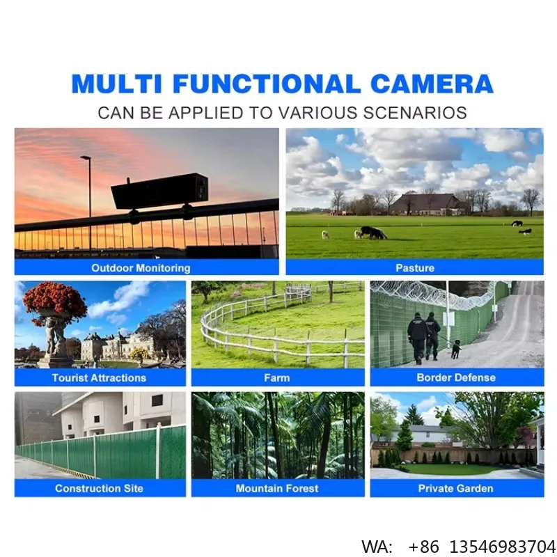 Outdoor 4G Sim Card Network Remote HD Wireless Security CCTV Camera Solar Low-power Surveillance Camera