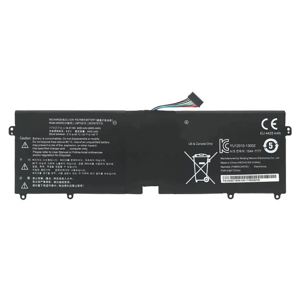

Laptop Battery For LG LBM722YE LBG722VH EAC62718301 7.7V 34.61Wh 4495mAh Black New