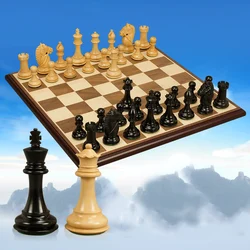Luxury Wooden Chess Set, 101mm King Chess Pieces, Wood Chessboard, Home Table Board Game, Furnishings Gift Big Chess Game