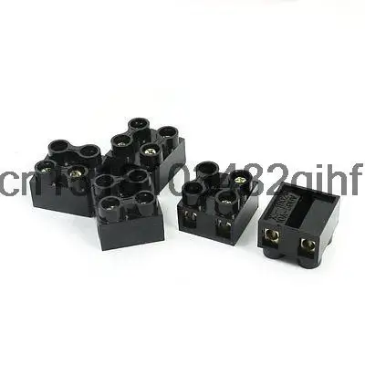 500V 10A 2 Row 2 Position Barrier Wire Connector Screw Terminal Blocks 5pcs