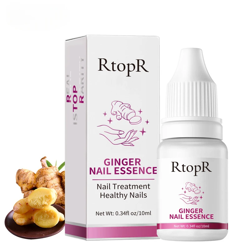 10ml Ginger Nail Essence nutriente unghie ruvide Anti Paronychia addensare Crack Nail Repair siero per il trattamento delle infezioni dell'unghia del piede