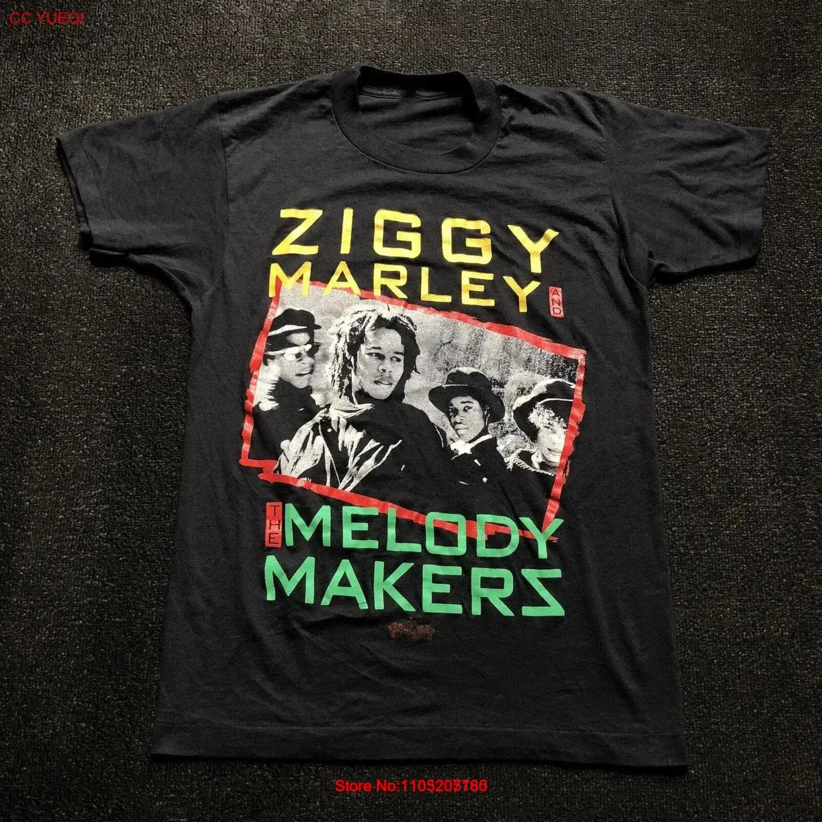 Ziggy Marley and the Melody Makers T Shirt MC816 vintage Washed Comfortable graphic Soft Versatile Breathable Slightly vintage