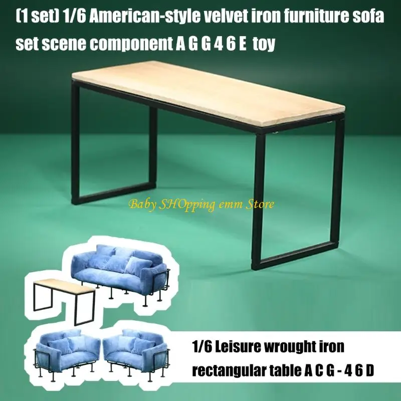 23GD Dollhouses Dollhouses Sofá 1/6 escala móveis para exibição bricolage