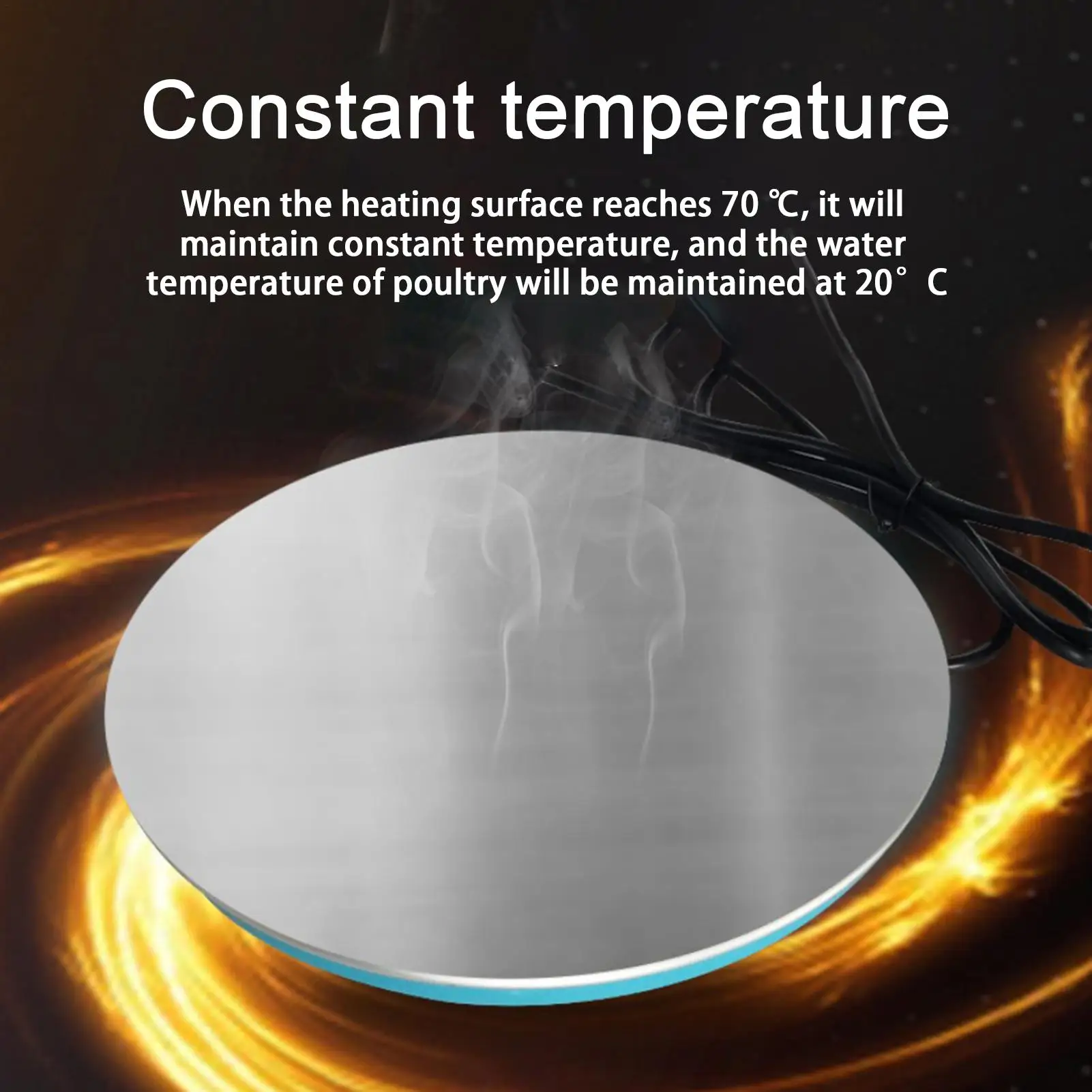 

Подогреваемая подставка для поилок для птицы с термостатом для зимнего курятника