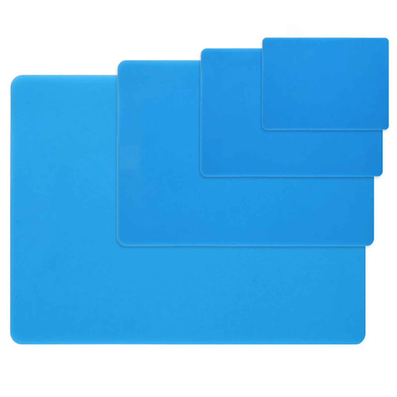 Silicone Mat for Craft Baking Kitchen Countertop Resin Molds Heat Resistant Sheet Placemat Blue