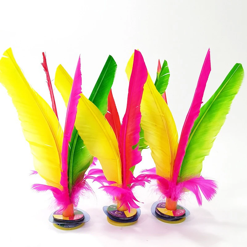 3pcs China kick shuttlecock Fitness Entertainment Footbal Foot Kick Fancy Goose Feather Shuttlecock For Physical Exercise