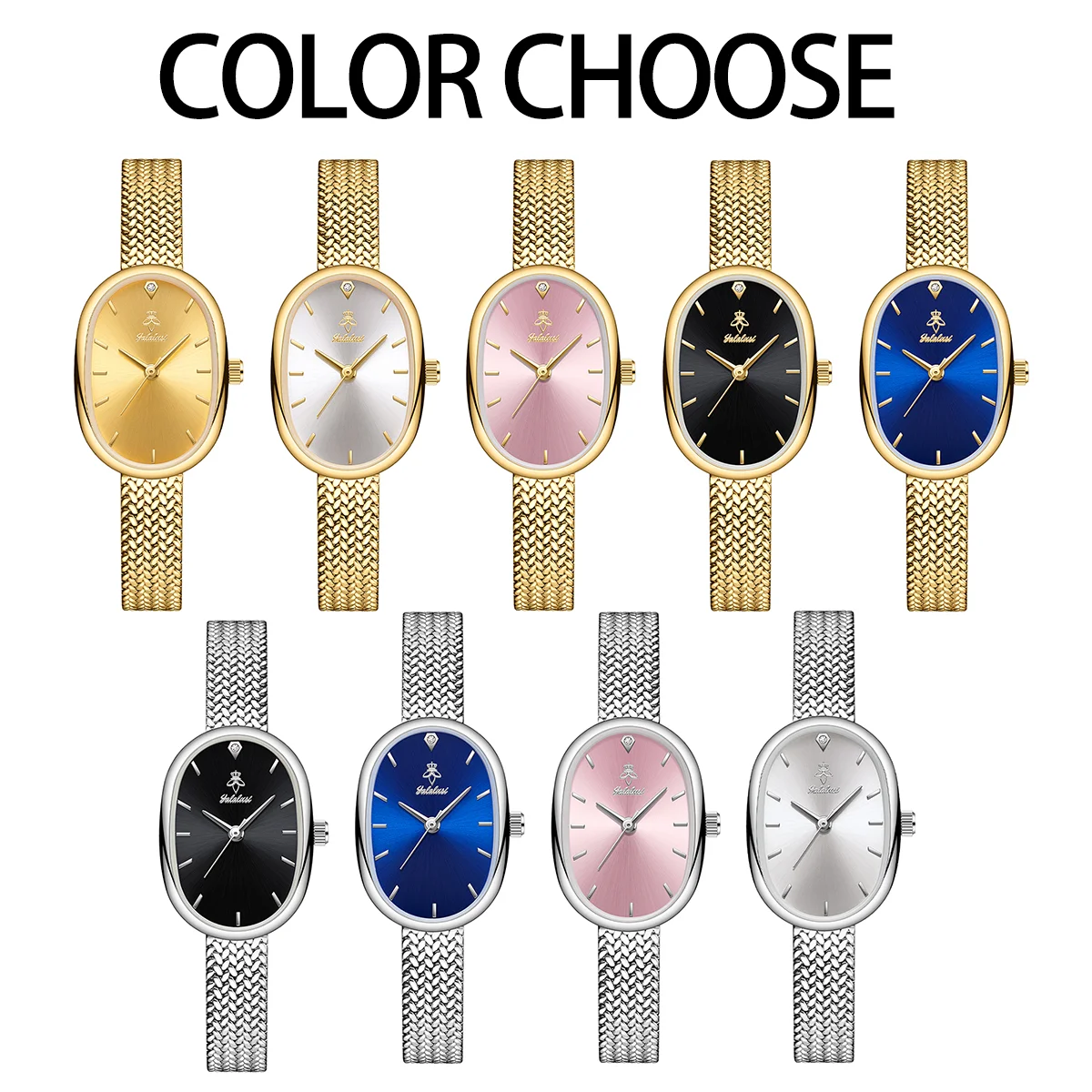 ساعة كوارتز بحزام منسوج كلاسيكي للسيدات من YaLaLuSi تأتي مع صندوق هدايا وضبط حزام هدية مثالية للسيدات والزوجة والأم