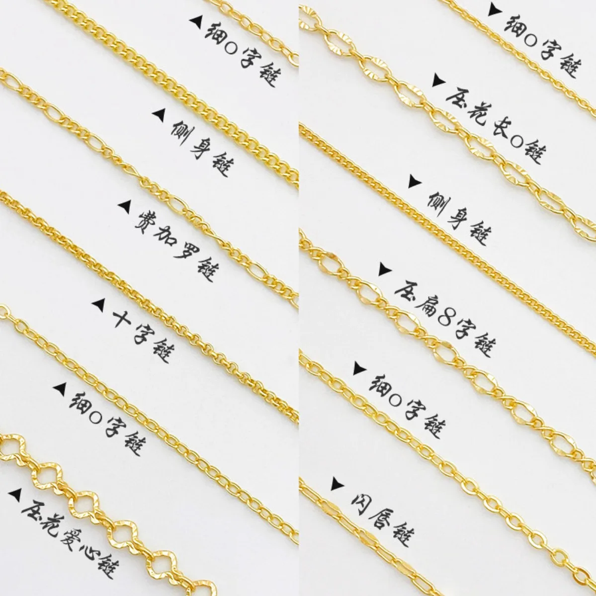 14K Gold Plated Color Plain Bare Choker Chain For Women, No Pendant Thin Adjustable Necklace Cord DIY Jewelry Making Supplies