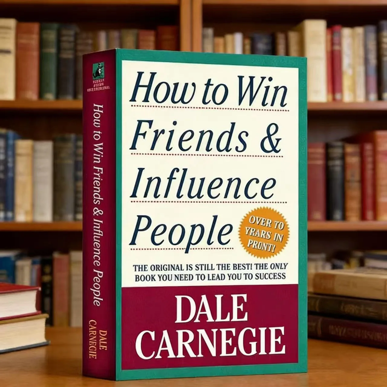 How To Win Friends & Influence People By Dale Carnegie Interpersonal Communication Skill Reading Book for Adult