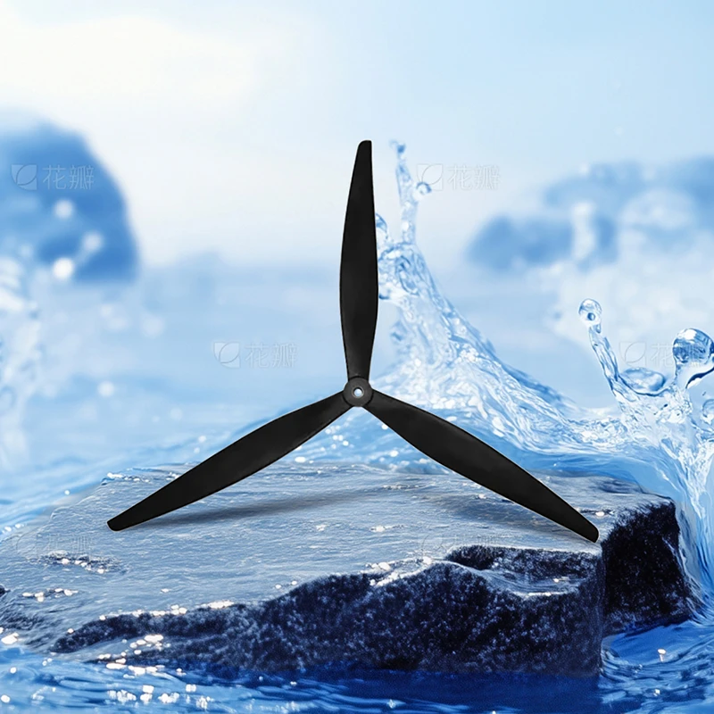 HQProp 15 بوصة 16 بوصة 17 بوصة 15X10X3 16X8X3 17X8X3 CW CCW المروحة الألياف الزجاجية السوداء المقواة النايلون لطائرة RC بدون طيار