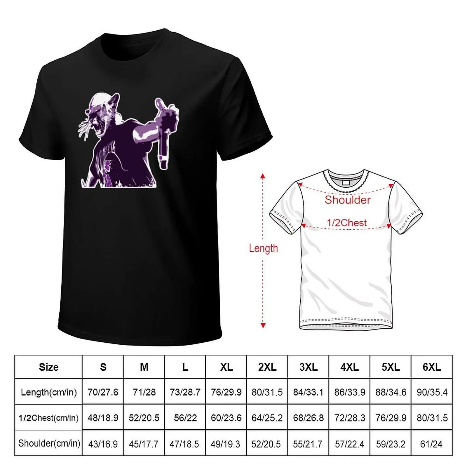 Slump Cat Purp T-Shirt quick-drying tees korean fashion plain white t shirts men