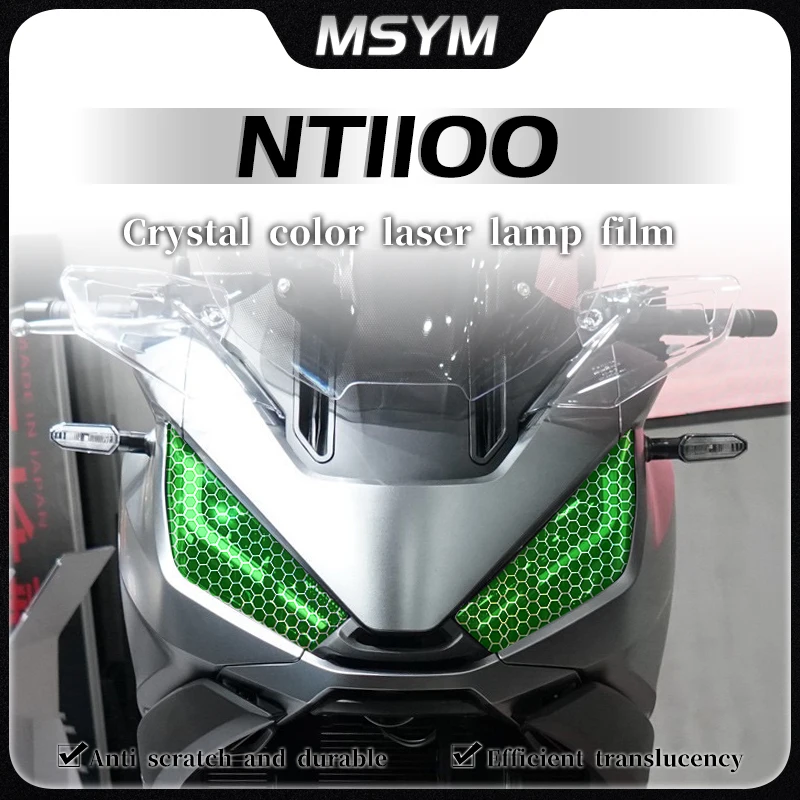 

Motorcycle Honeycomb laser film headlight transparent film protective sticker accessories For Honda NT1100 NT 1100 nt1100