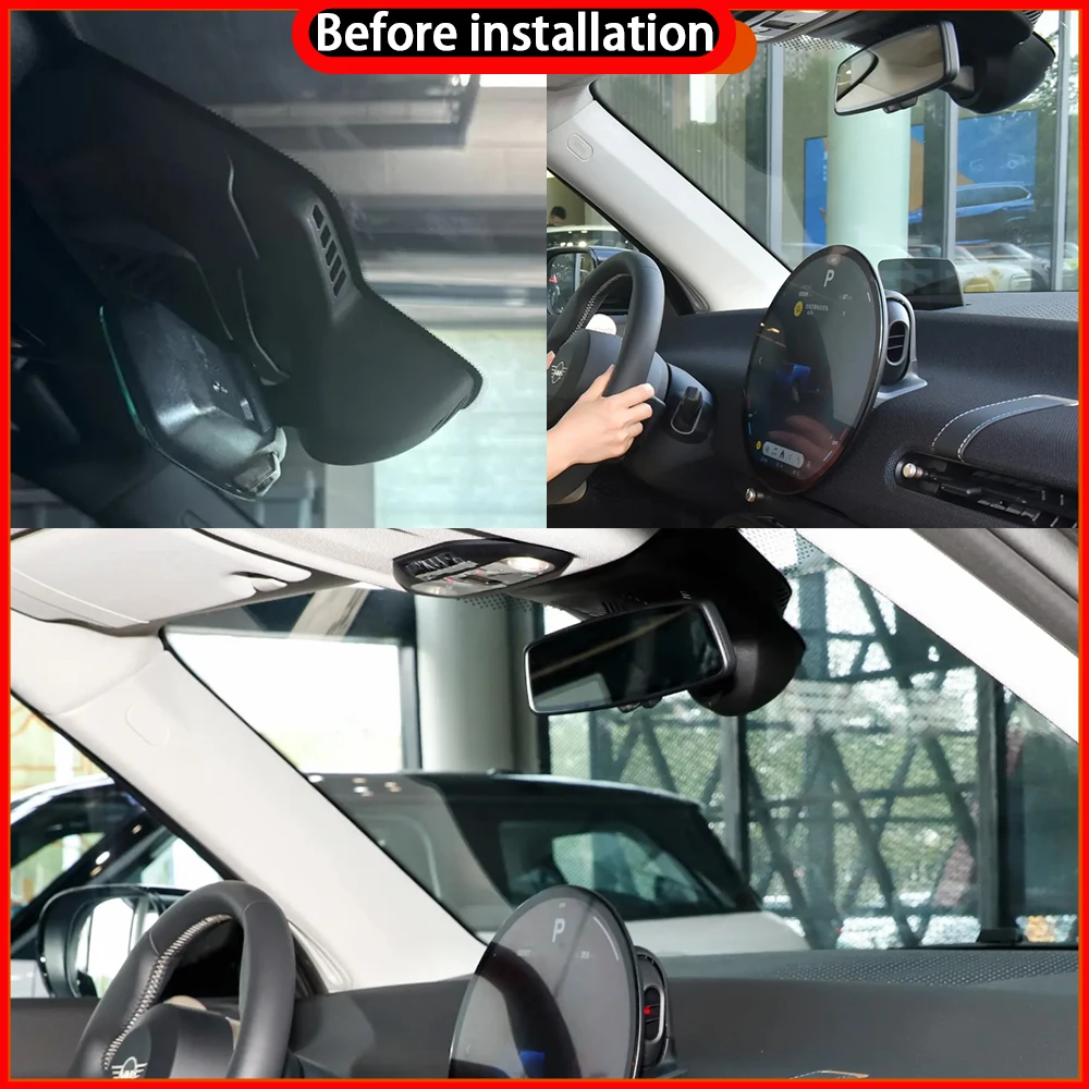 for Mini Hatch Hardtop JCW Countryman Cooper S Sport C F66 F65 F67 U25 4K Wifi DVR Video Recorder Dash Cam Front Rear Camera
